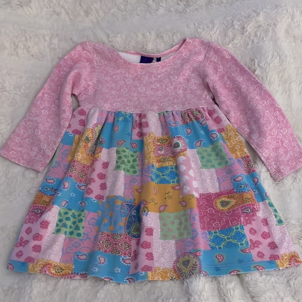GIRLS PAISLEY PRINT MATCHING LONG SLEEVE SET - Picture 2 of 8